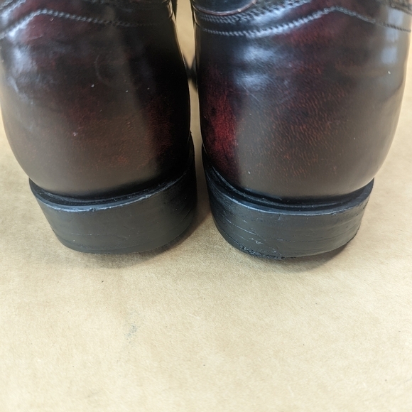 Lucchese Classics men's size 10.5E black cherry leather classic Western cowboy b - Picture 6 of 12